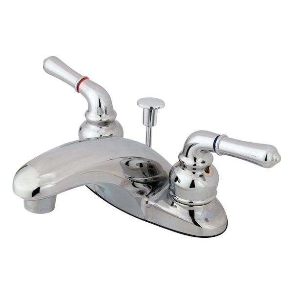 4" Centerset Bathroom Faucet, Polished Chrome